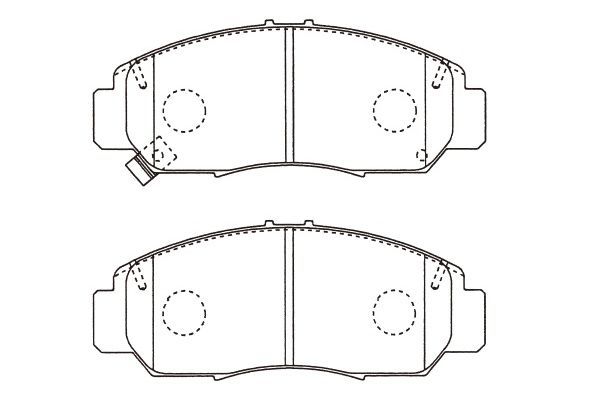 KAVO PARTS Комплект тормозных колодок, дисковый тормоз BP-2065